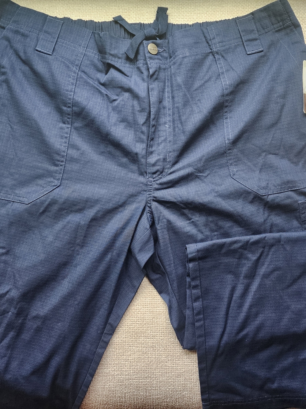 Carhartt C54108S Men’s XL Short Ripstop 8-Pocket Cargo Scrub Pants Navy NWT